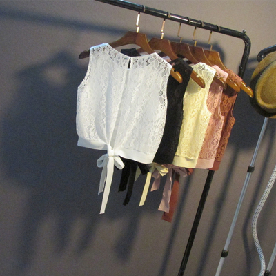 镂空透气蕾丝背心性感针织