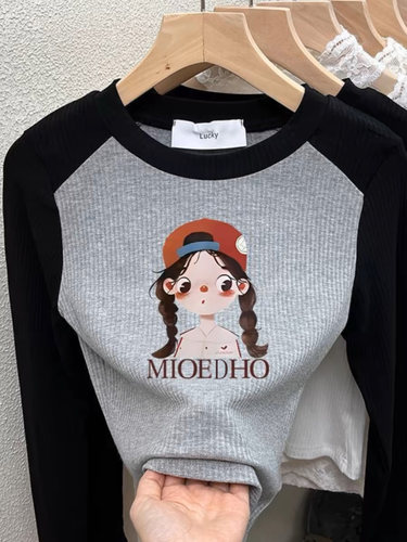 女童t恤长袖春秋款打底衫