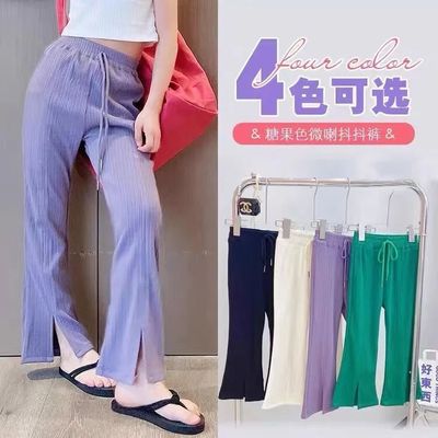 2025新款女童夏季冰丝开叉裤
