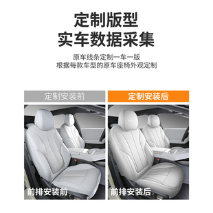 四季 专用座椅套全包透气皮革座套内饰改装 小鹏p7 汽车坐垫 26款