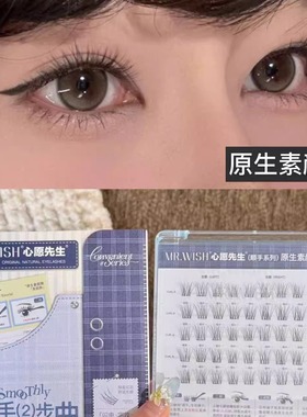 Mr.wish/心愿先生顺手素颜睫短款妈生自然免胶假睫毛自然仿真清透