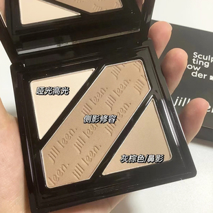 jill leen双色修容盘发际线阴影jillleen鼻影侧影粉自然瘦脸omega