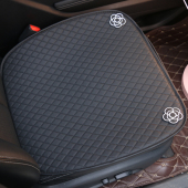 夏季 通用车内垫网红 汽车坐垫高档简约山茶花皮革座套透气防滑四季