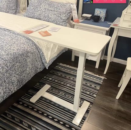 宜家波席当笔记本电脑支架IKEA电脑桌出租屋用边桌可调节移动代