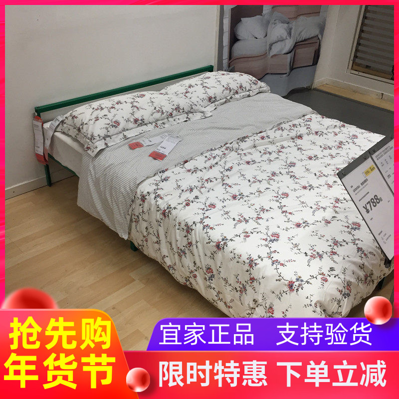 宜家简约现代风主卧单人床架图片