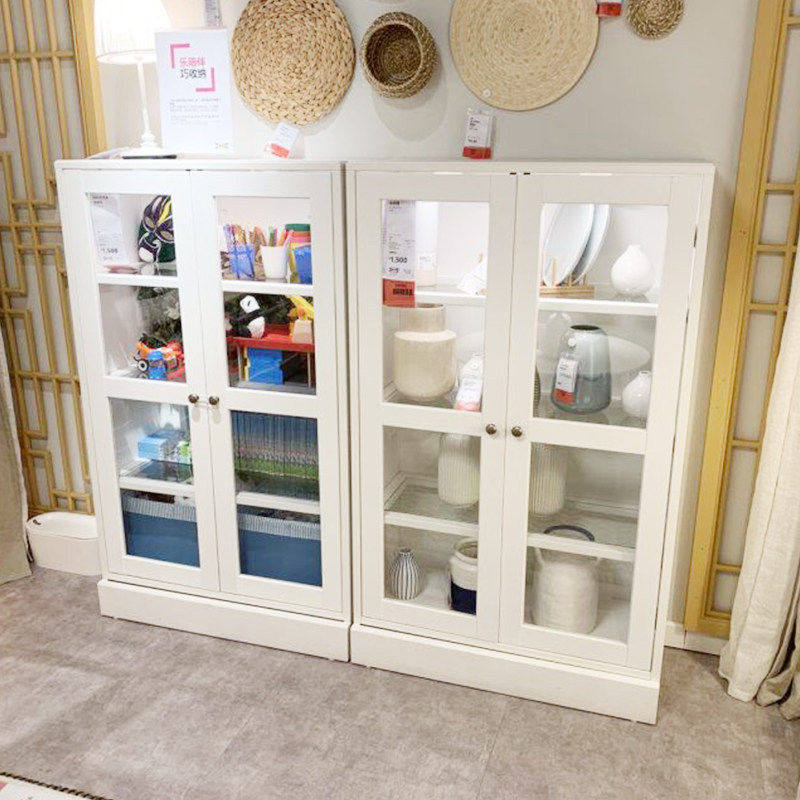 宜家卧室玻璃门柜