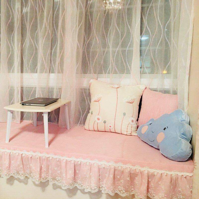 宜家 费德蒙靠垫蓝色云朵抱枕腰靠腰枕枕头床上汽车靠枕国内代购