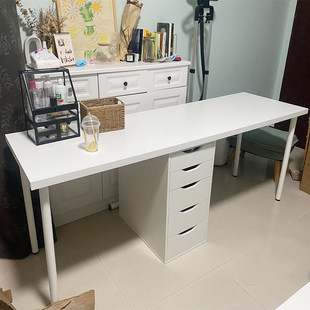 宜家利蒙拉格开普书桌电脑桌办公桌2米写字桌双人阿来斯国内代购