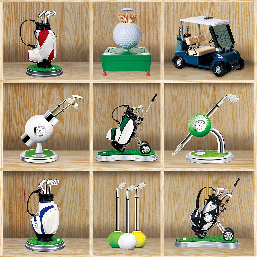 酒柜书房家居装饰品小摆设办公桌摆件轻奢高尔夫礼品创意文具笔筒,家居饰品,装饰摆件,淘宝优惠券,粉丝福利购,淘宝优惠卷