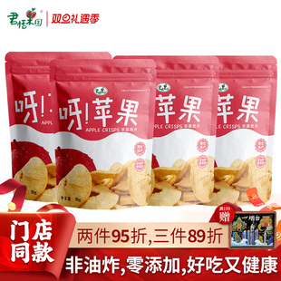 4袋装 袋 节日礼盒 无添加宝宝孕妇健康零食36g 君恬果园苹果脆片