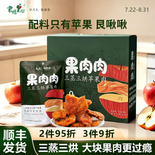 君恬果园苹果肉肉三蒸三烘果肉肉