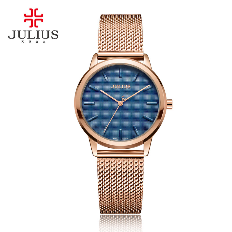 正品julius聚利时手表男时尚简约潮流钢带情侣表男女表防水学生表