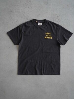 美潮GALLERY DEPT  Washed French Logo  法文洗水短袖T恤男