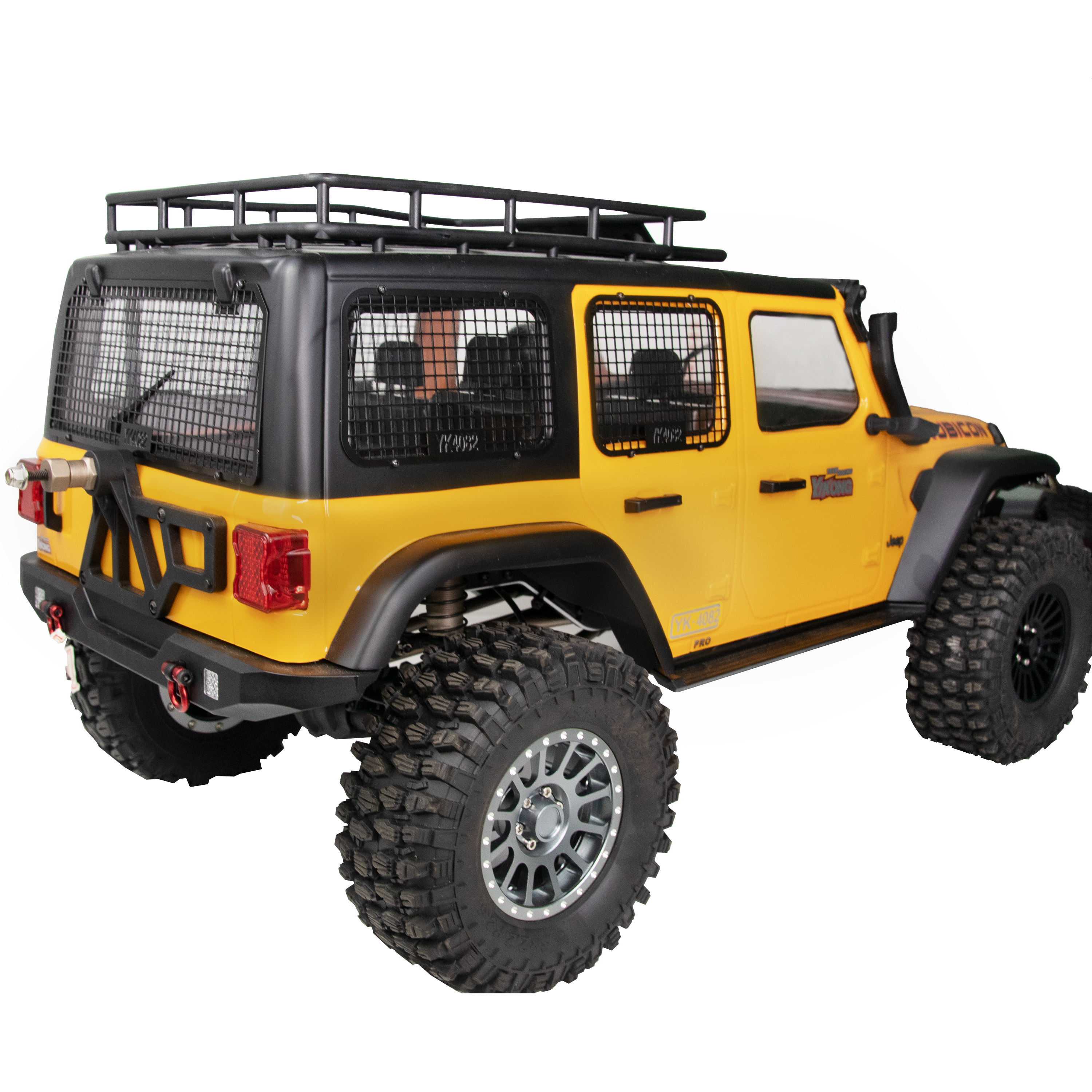 易控4082攀爬车1/8 RC模型车 仿真防护网车窗网金属改装升级配件