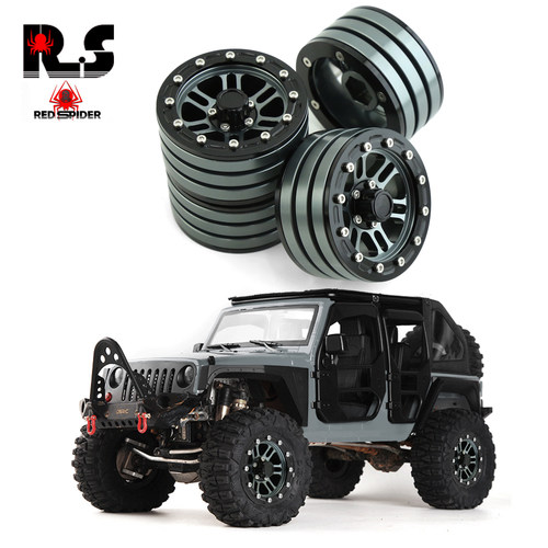 RS红蜘蛛1:10攀爬车1.9寸铝合金轮毂TRAXXAS 瑞泰 AXIAL通用 BL02