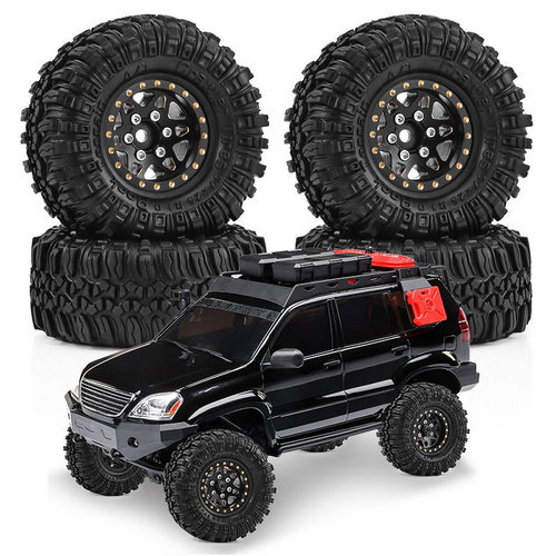1/18TRX4M SCX24 FMS Ascent-18 1.0英寸轮毂轮胎 黄铜轮毂 D400