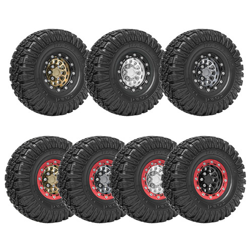 1.9寸攀爬越野车双轮轮毂+KO2胎皮1/10仿真轮胎SCX10 TRX4#LF0011