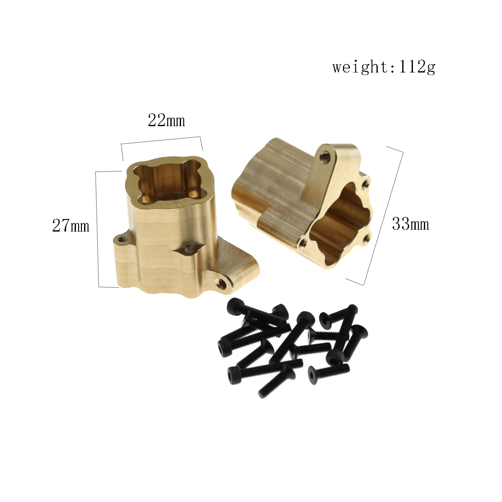 CROSSRC EMO X大犀牛 X2大狮子攀爬车升级黄铜配件后桥接杯后C座