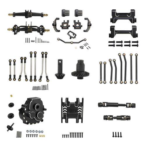 Traxxas 1/18 TRX4M 全车改装升级配件轮毂 传动轴 桥壳 前后杠