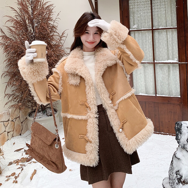 25冬装新 有买家秀！现货羊羔毛外套韩系保暖2D044-688-P195-K290