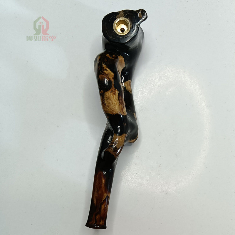 血柳烟嘴天然随型艺术款海柳海铁树海藤黑珊瑚未镶嵌原创设计烟斗