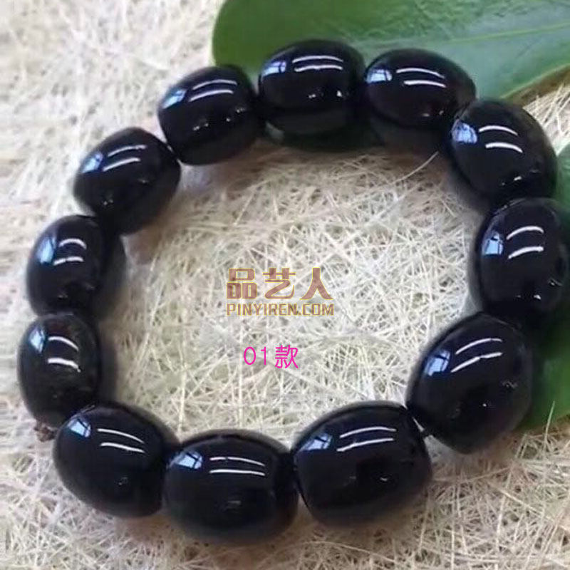 天然海铁树桶珠手串黑珊瑚乌柳海底树海骨情侣时尚手链自产自销