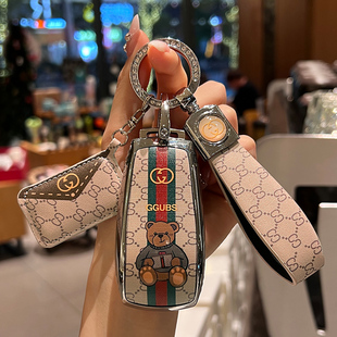 奔驰钥匙套e300l车e260l包gle350 gls450壳cls300 amg cla45s女扣