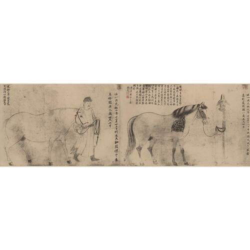 高清复刻北宋李公麟五马
