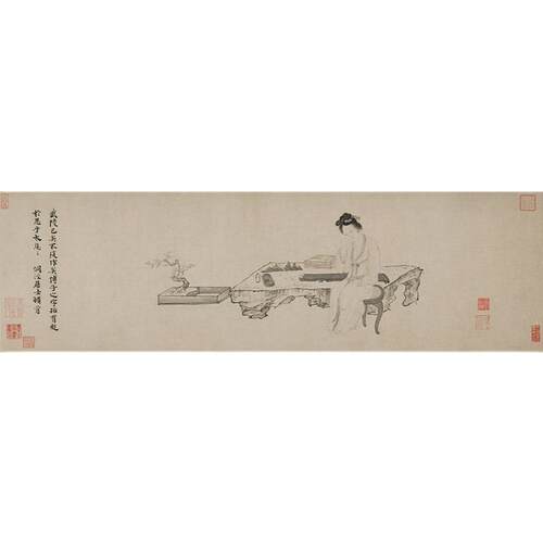高清复刻明代吴伟武陵春