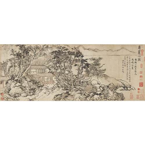 高清复刻元代王蒙惠麓小