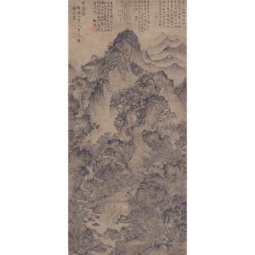 高清复刻元代王蒙煮茶图