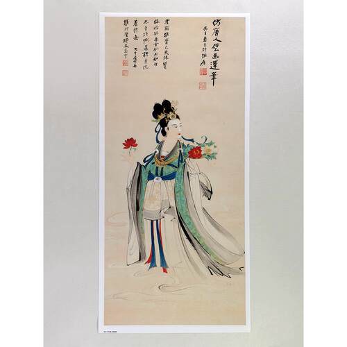 高清复刻张大千仿唐人壁