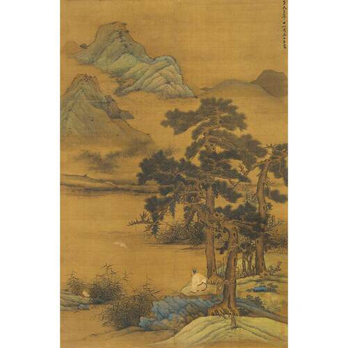 高清复刻元代赵孟頫松水