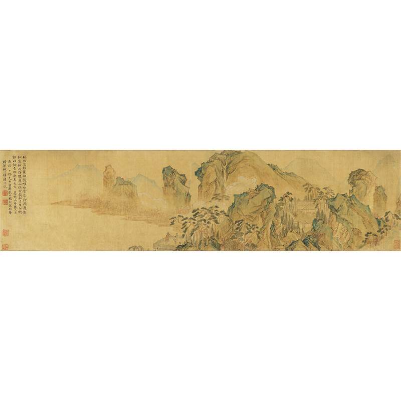 名画复制品陆治溪山幽居图工笔画山水画国画艺术微喷临摹装饰画