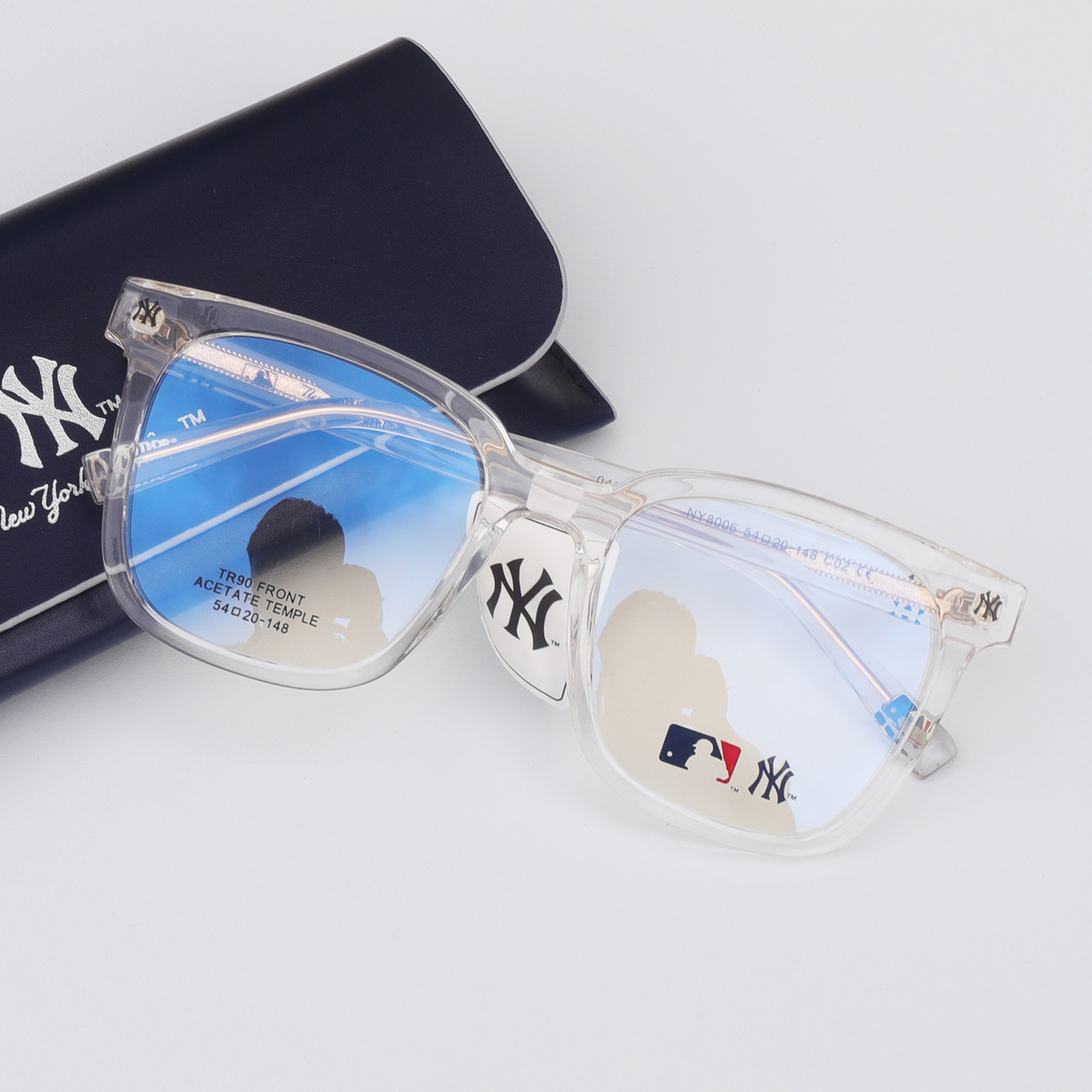 MLB纽约洋基TR90近视眼镜框方框