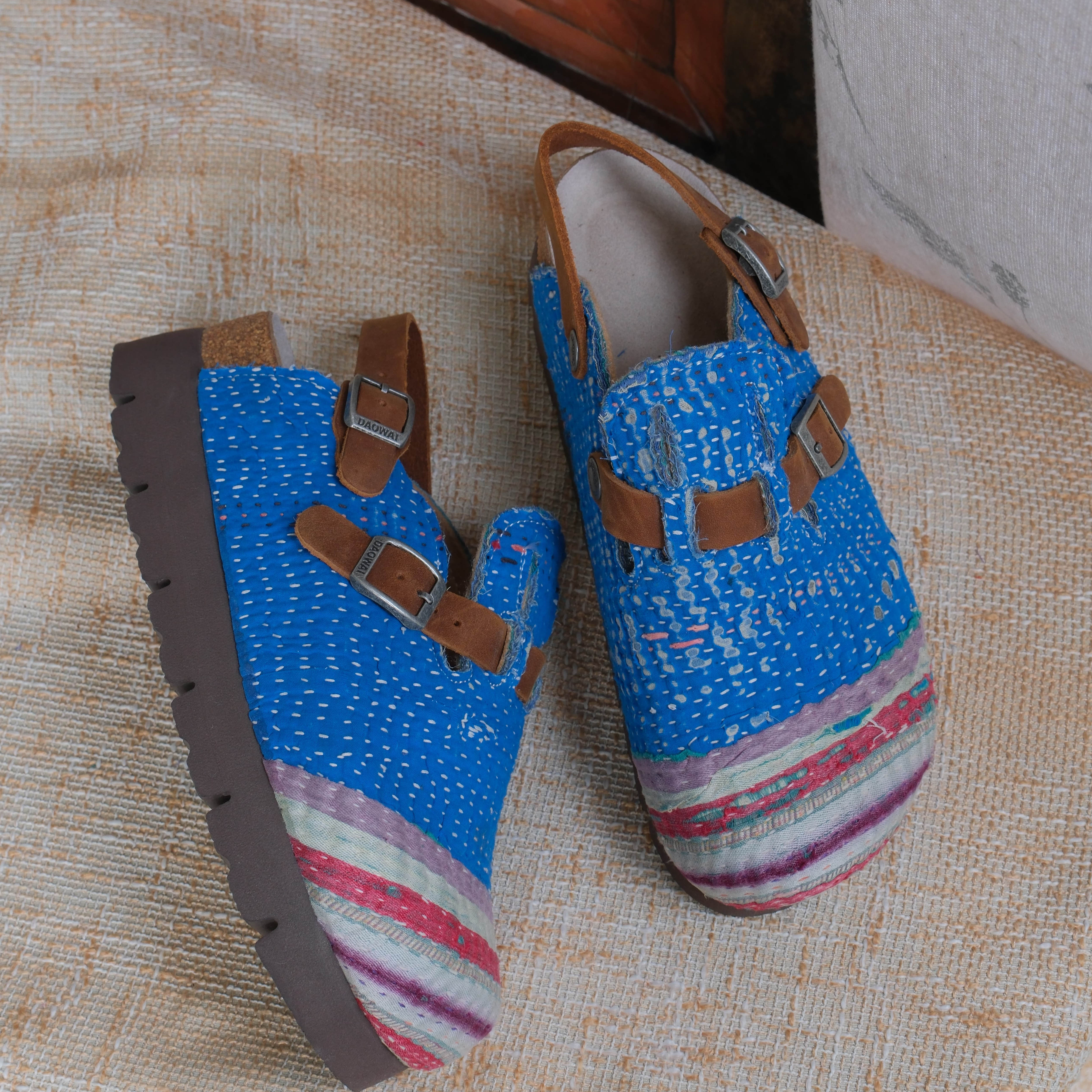 Bhoomi古布勃肯鞋深蓝百搭单品手工个性厚底复古一鞋一拍38-51H