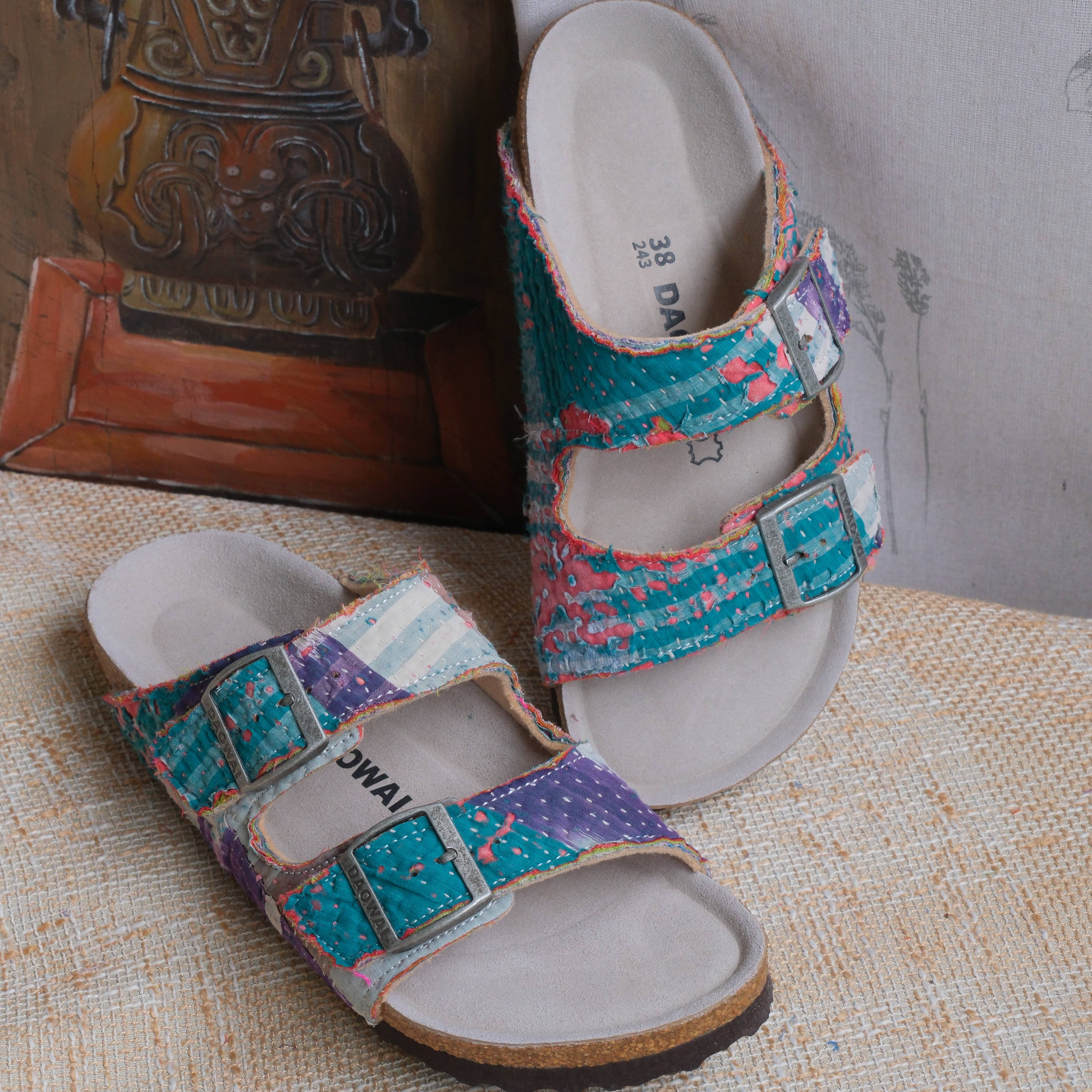 Bhoomi古布勃肯鞋外穿拖鞋百搭单品手工个性复古一鞋一拍38-73