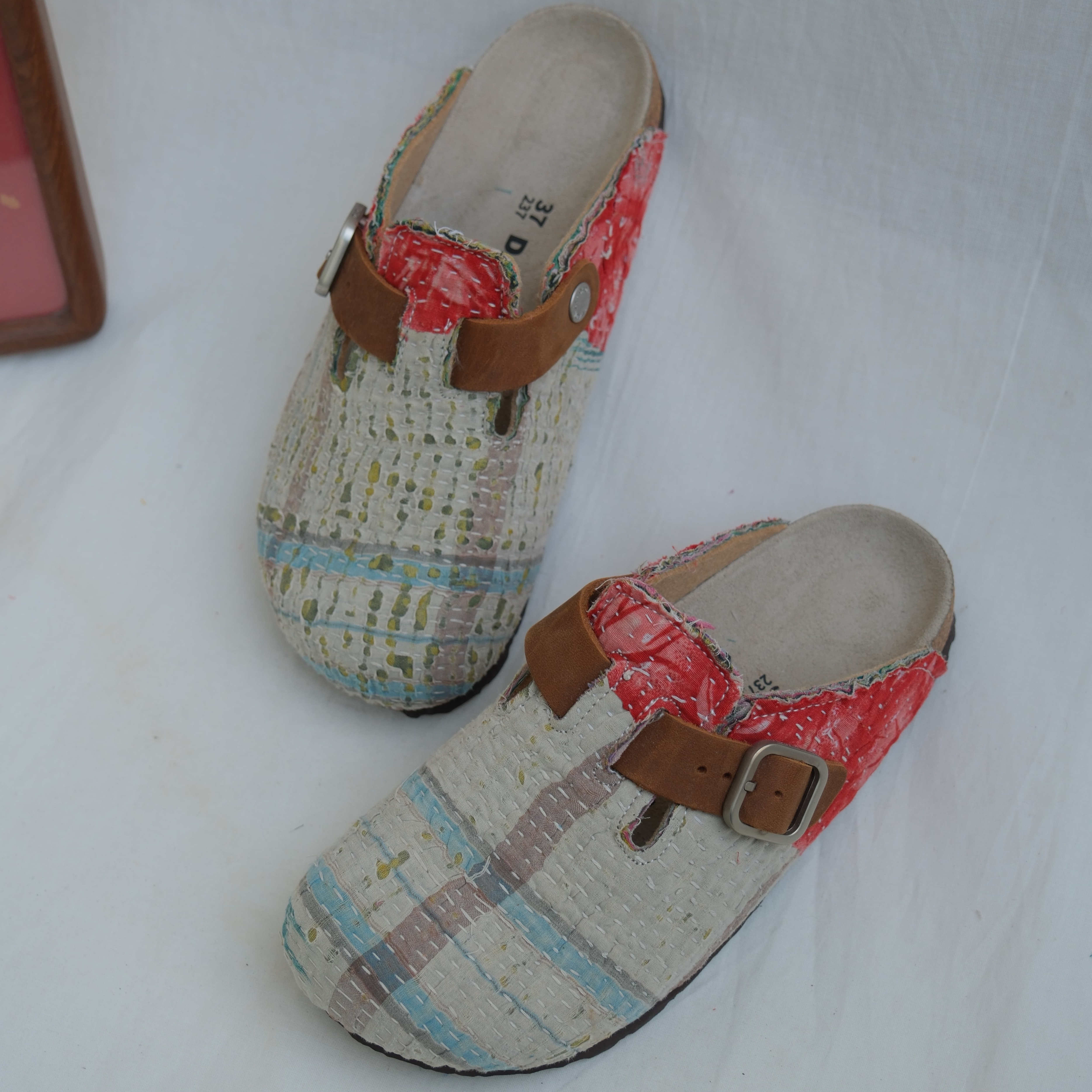 Bhoomi古布勃肯鞋时尚百搭半拖手工个性撞色复古一鞋一拍37-64