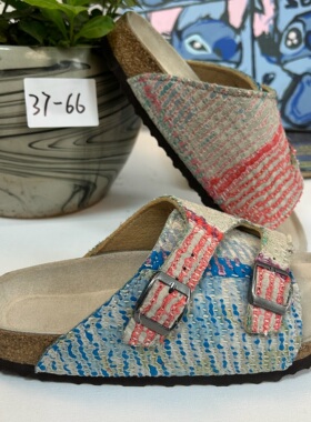 古布勃肯鞋时尚百搭单品手工个性撞色复古一鞋一拍37-66