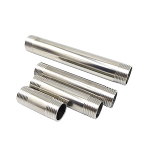 304/316L不锈钢 1分2分3分水管加长双外丝直接延长管直通对丝接头