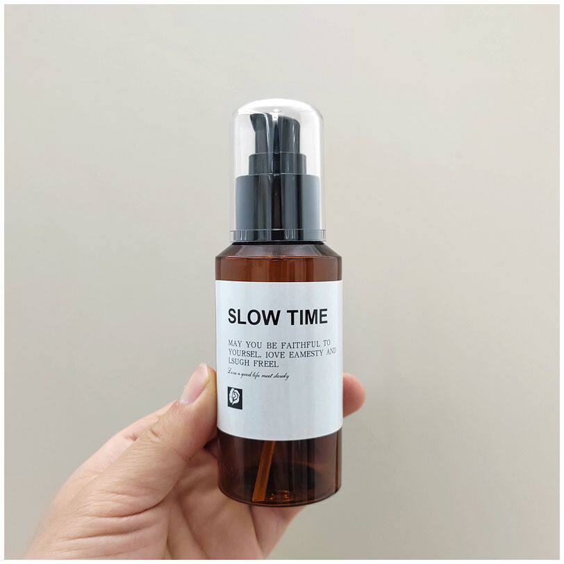 避光塑料按压瓶茶油旅行分装瓶 沐浴露洗发水卸妆油空瓶子100毫升