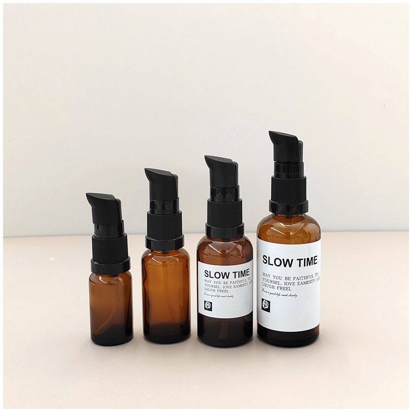 棕色避光玻璃按压式分装瓶 精华乳液爽肤水粉底液化妆品分装空瓶,彩妆/香水/美妆工具,化妆/美容工具,淘宝优惠券,粉丝福利购,淘宝优惠卷