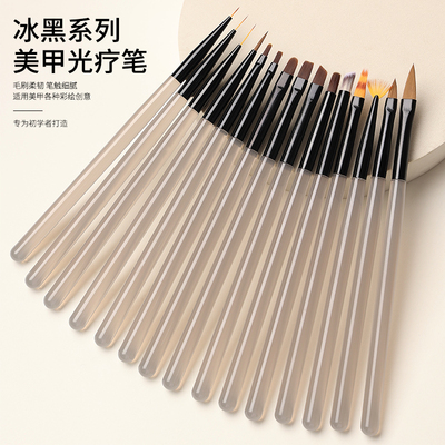 灰色杆美甲笔刷套装美甲店