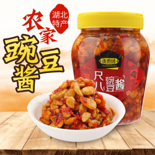 湖北特产监利石首荆州农家豌豆酱豆瓣酱520g调味品手工下饭辣椒酱