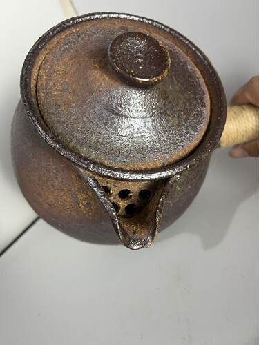 云南手工柴烧粗陶煮茶罐围炉煮茶奶茶陶罐侧把土陶炭火土陶壶