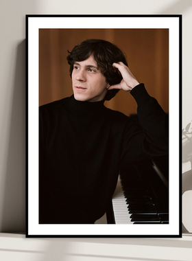 布雷查兹Rafa Blechacz 波兰古典钢琴家音乐家琴房教室励志挂画