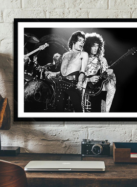 Queen freddie mercury 皇后乐队摇滚音乐海报酒吧怀旧复古装饰画