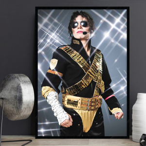 Michael Jackson 迈克尔·杰克逊 明星海报酒吧壁画装饰画KTV挂画