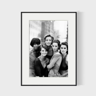 peter lindbergh 时尚摄影大师西餐厅服装女装店酒吧客厅轻奢挂画
