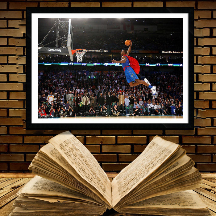 德怀特霍华德海报装饰画主题酒吧壁挂画篮球明星NBA海报宿舍壁画